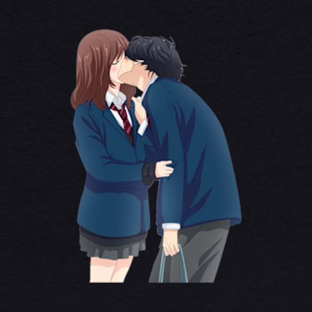 Blue Spring Ride Cute Kou X Futaba Fanart by TaivalkonAriel